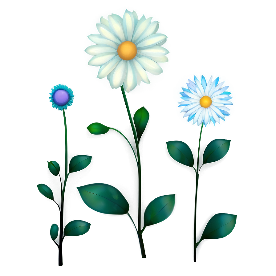 Aesthetic Flowers Under Moonlight Png 23