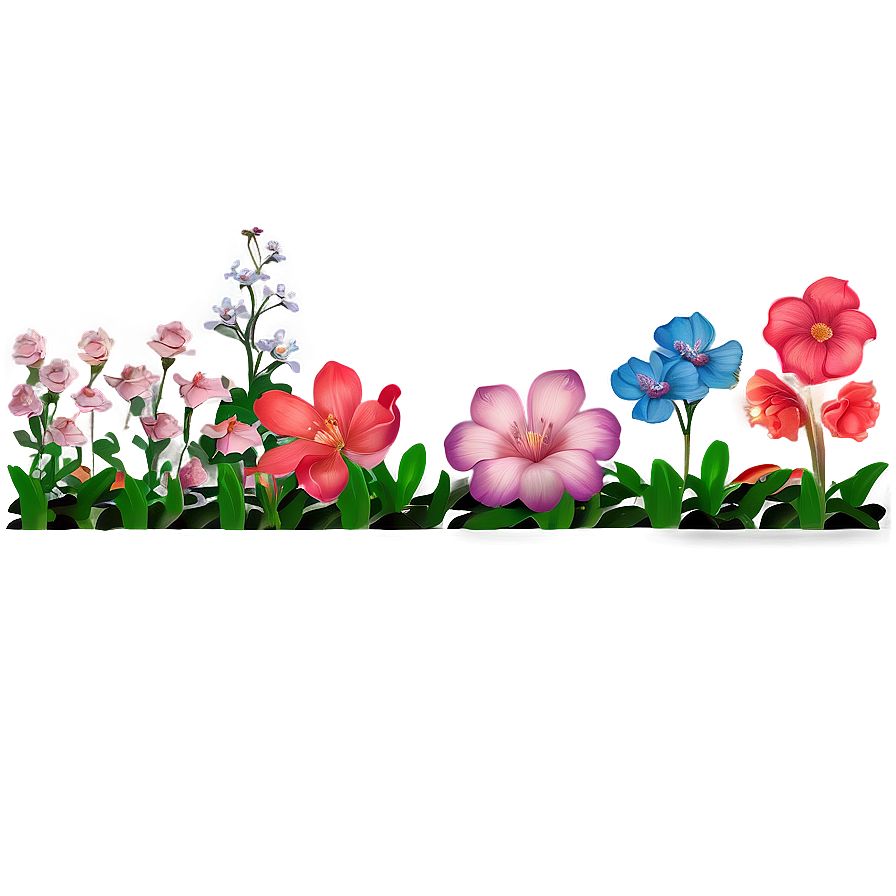 Aesthetic Garden Flowers Png 94