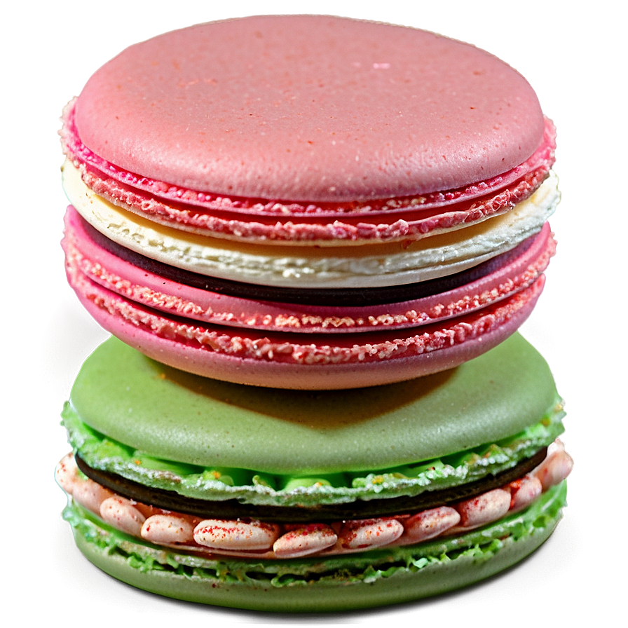 Aesthetic Macaron Tower PNG 06112024 PNG with transparent background