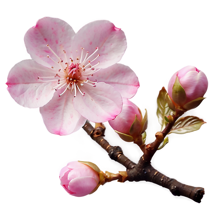 Aesthetic Pink Sakura Flowers Png 13