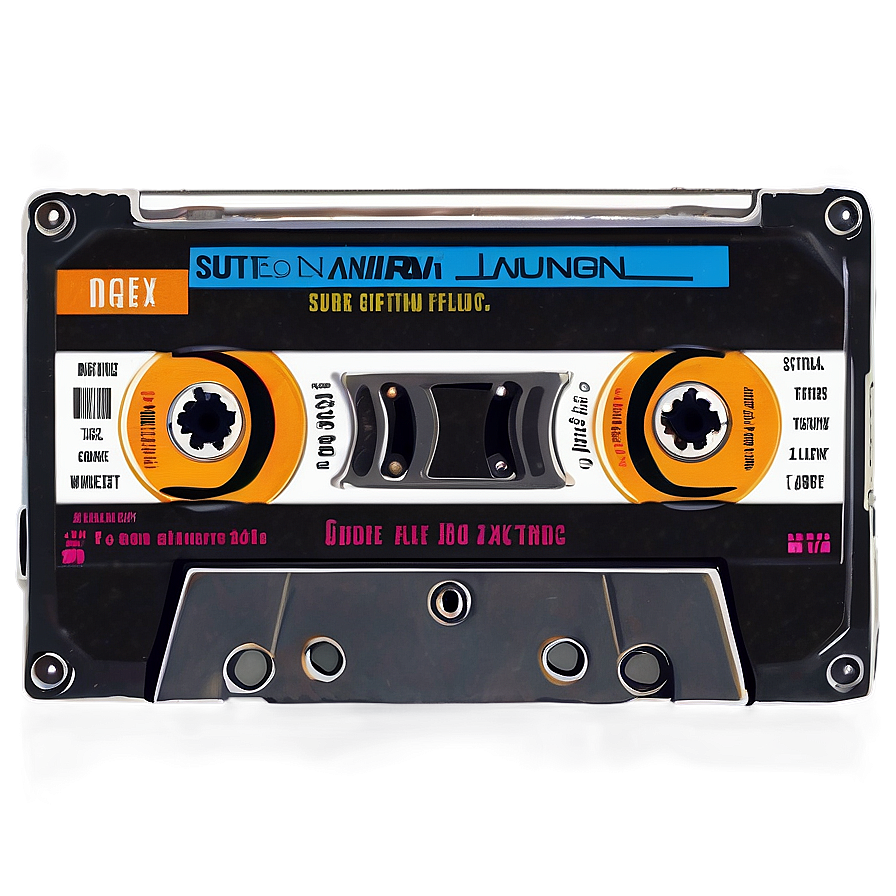 Aesthetic Retro Cassette Tape Png 06112024