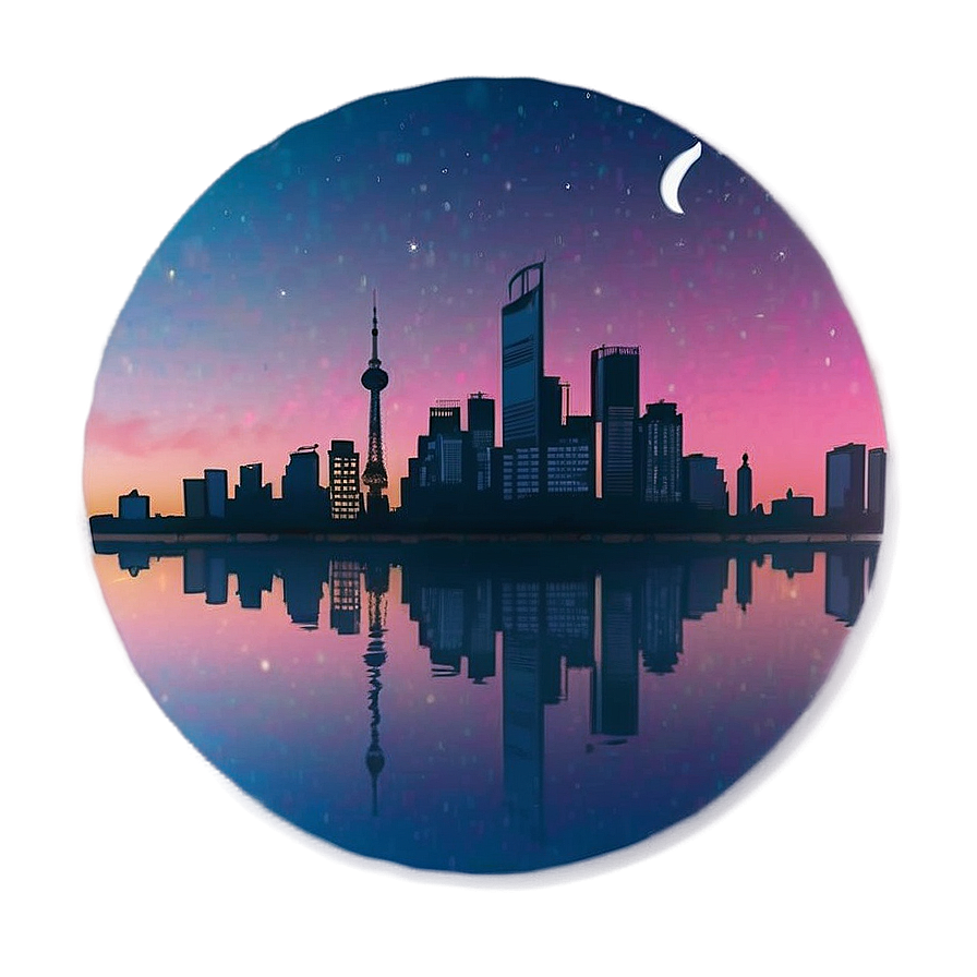Aesthetic Skyline Silhouette PNG 94 PNG with transparent background