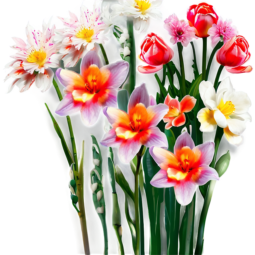 Aesthetic Spring Flowers Png Gwv