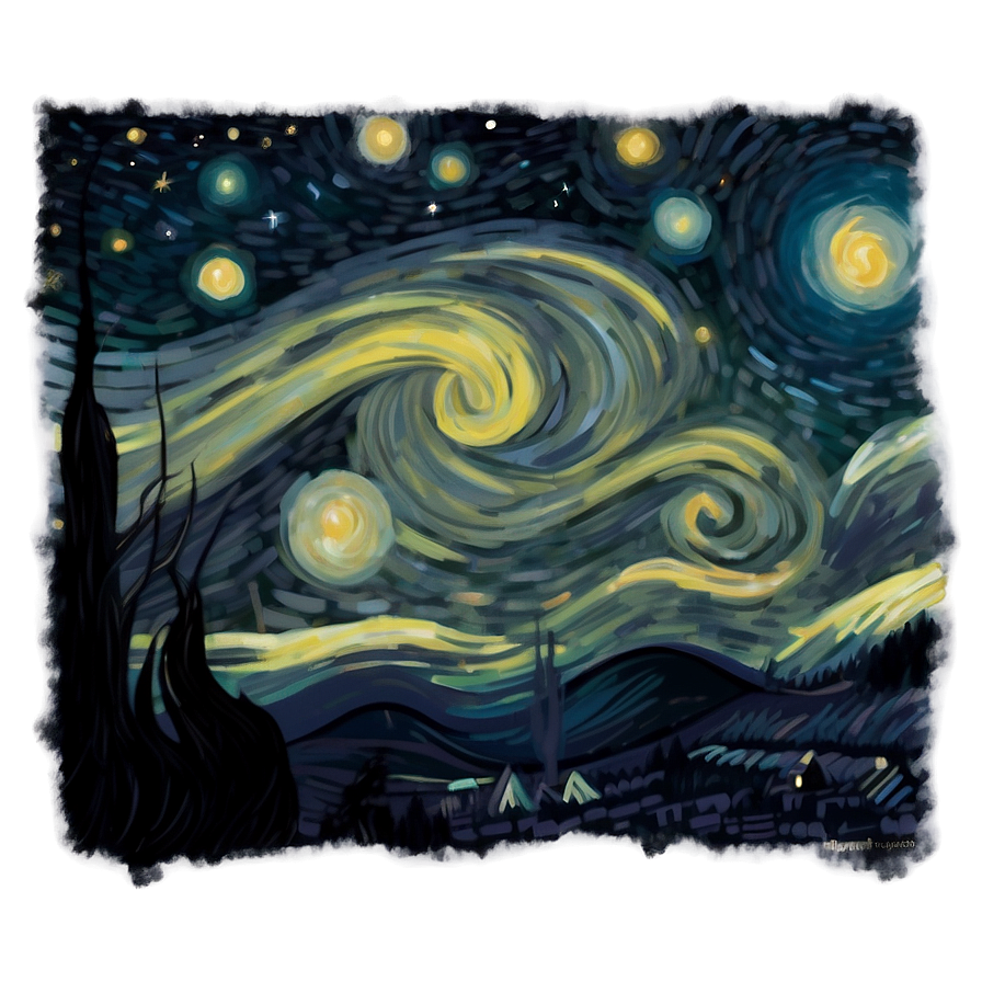 Aesthetic Starry Night PNG 65 PNG with transparent background