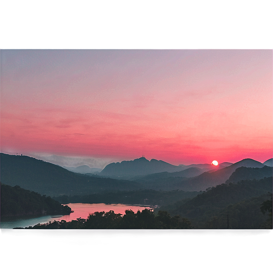 Aesthetic Sunset View PNG 06112024 PNG with transparent background