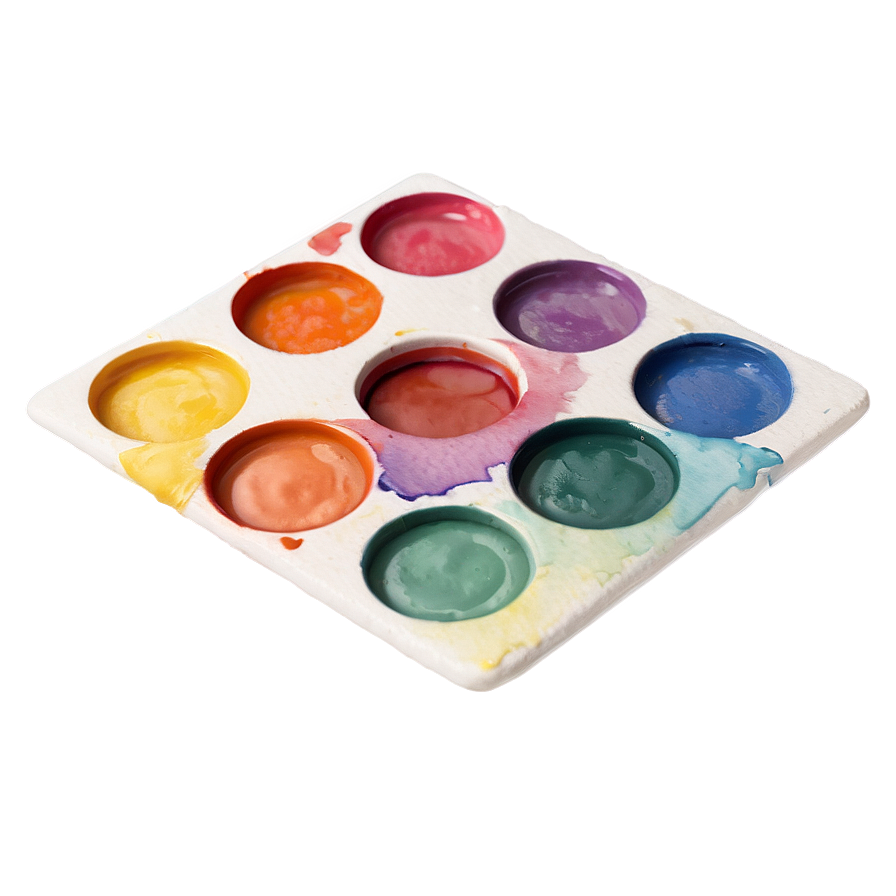 Aesthetic Watercolor Palette Png Rsi96