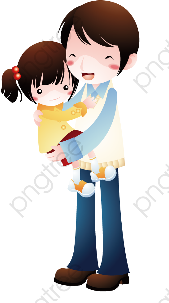 Brother Hugging Sister Sister Clipart Hug - Brother Sister Cartoon Painting, HD Png Download PNG with transparent background