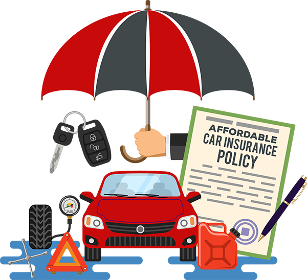 Affordable Car Insurance Policy Illustration