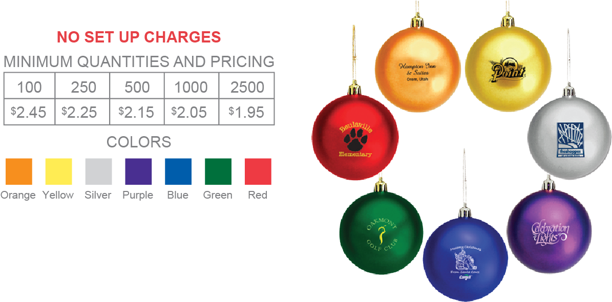 Affordable Custom Christmas Ornaments PNG with transparent background