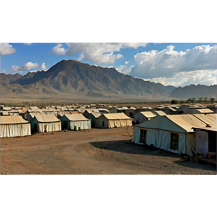 Afghan Refugee Camps PNG 06242024 PNG with transparent background