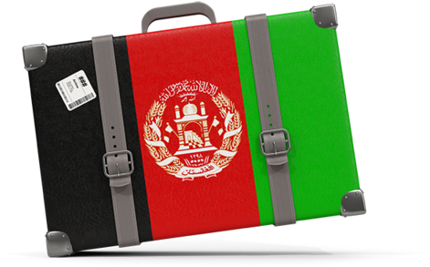 Afghanistan Flag Suitcase