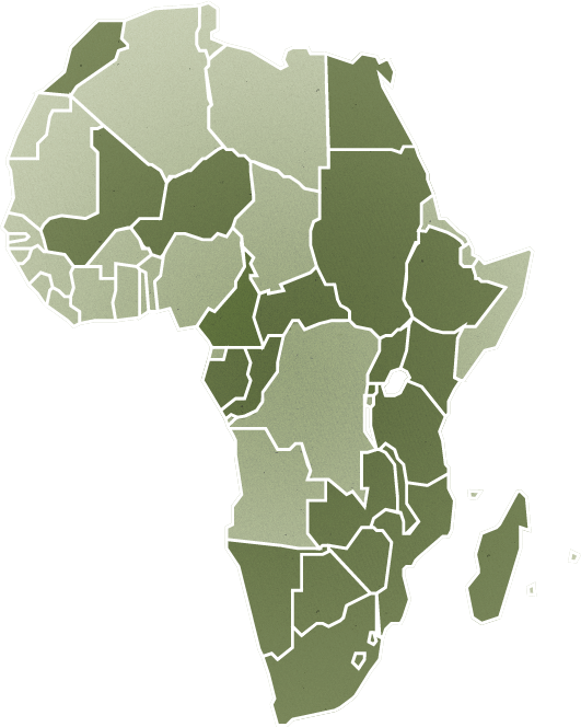 Map Of Africa Red, HD Png Download PNG with transparent background