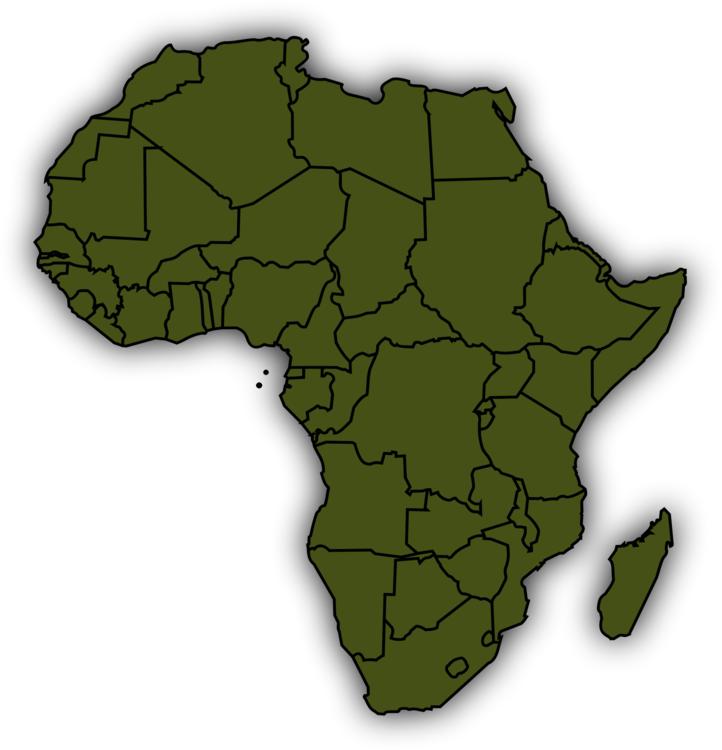 Africa Continent Outline Map