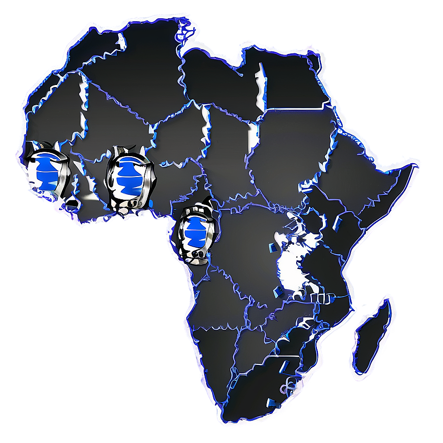 Africa Outline With Landmarks Png 33