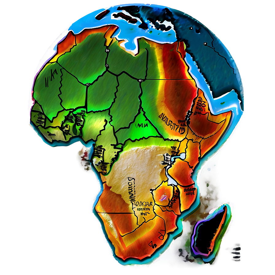 African Natural Resources Map Png Ned