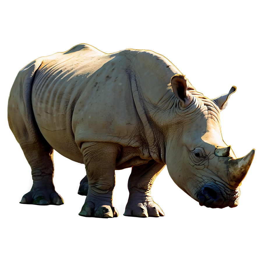 African Rhino Silhouette Png 38