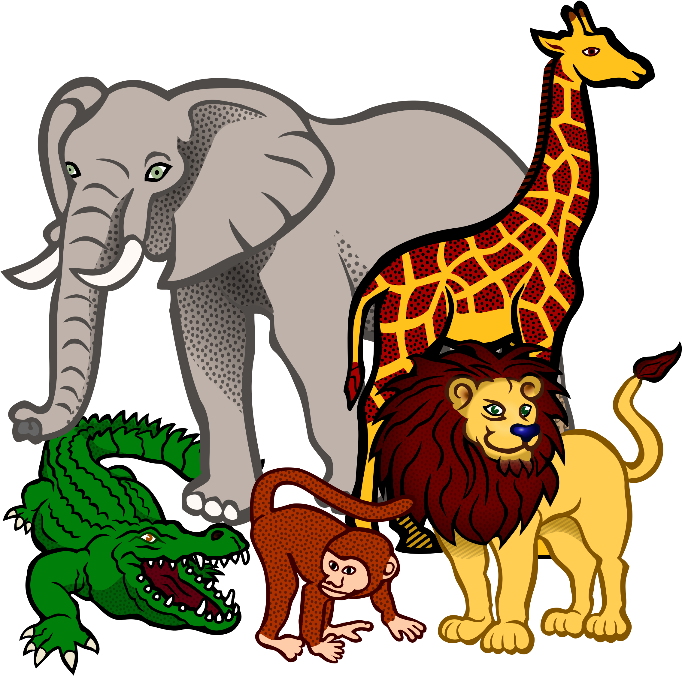 Animals Clipart Transparent Animal Cliparts Free Download - Wild Animals Clipart Png, Png Download PNG with transparent background