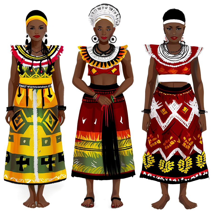 African Traditional Clothing PNG 06112024 PNG with transparent background