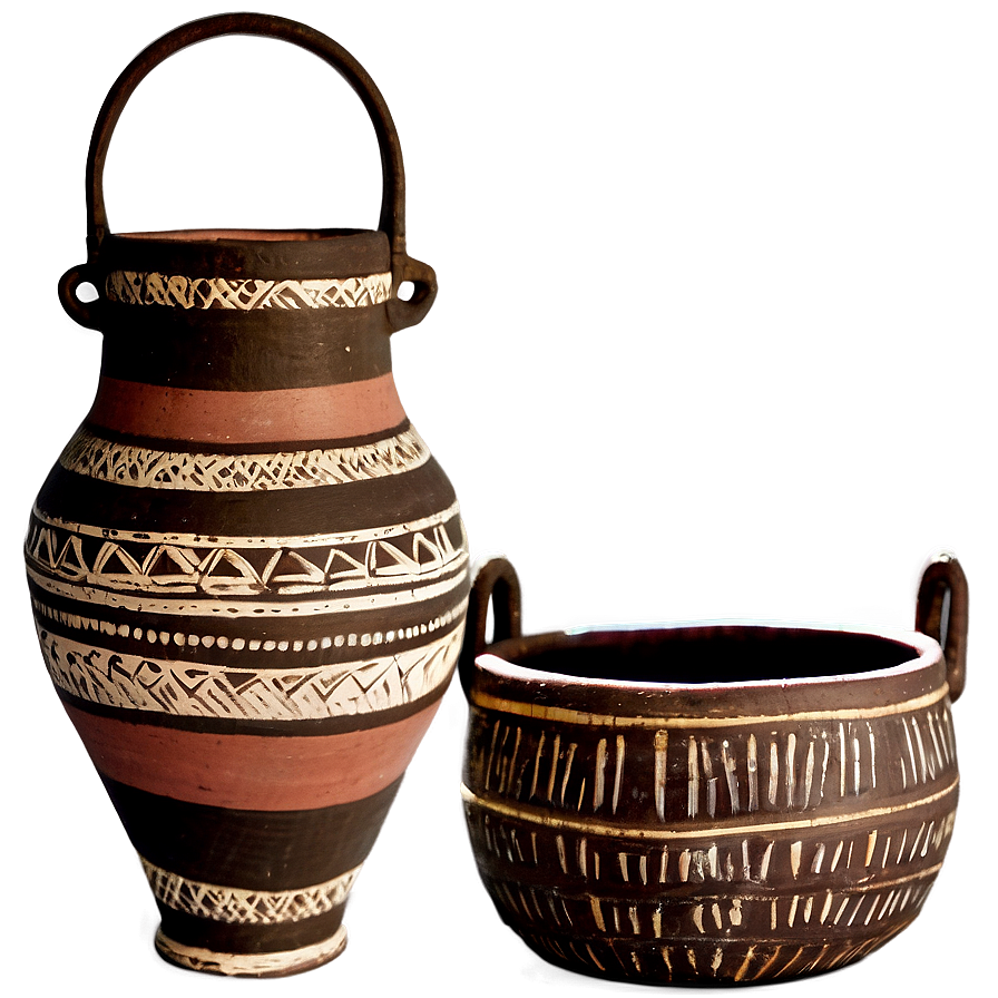 African Traditional Pottery Png Epo67