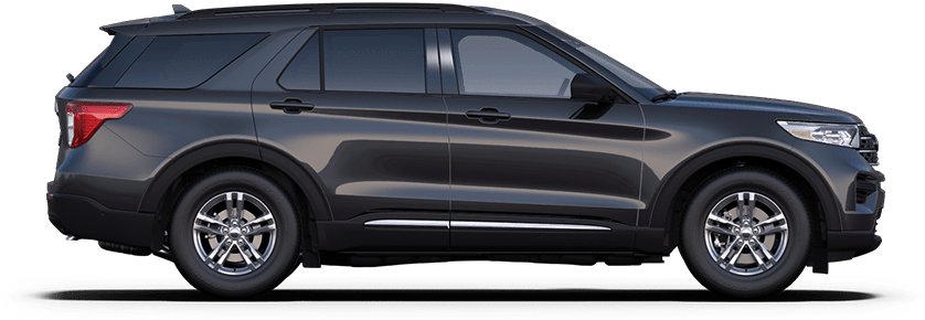 Agate Black - 2020 Ford Explorer Iconic Silver, HD Png Download PNG with transparent background