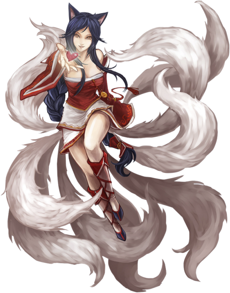 Ahri From League Of Legends Png Image - League Of Legends Ahri Render, Transparent Png PNG with transparent background