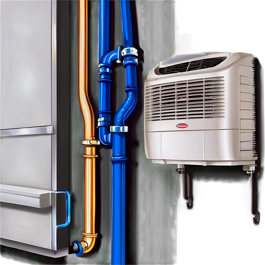 Air Conditioning Plumbing PNG lav PNG with transparent background