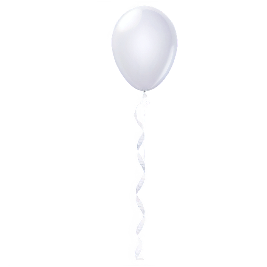 Air Filled White Balloon Png 06212024