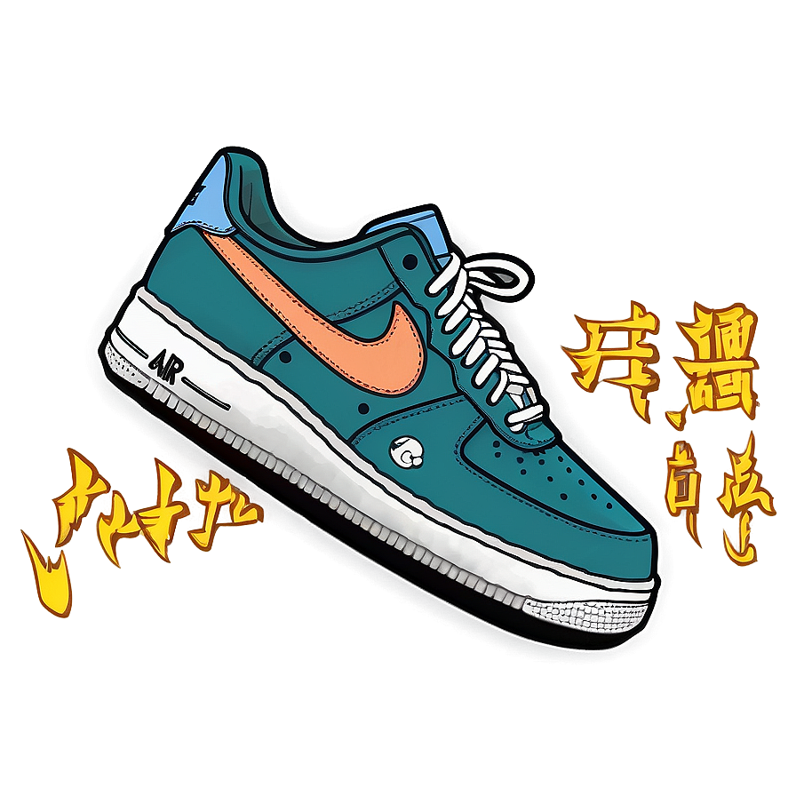 Air Force 1 Anime Custom Png Moc92