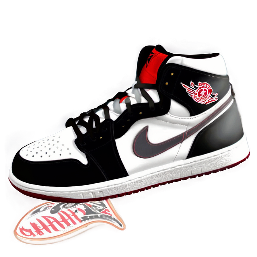 Air Jordan 1 Basketball Shoe Png Slo89