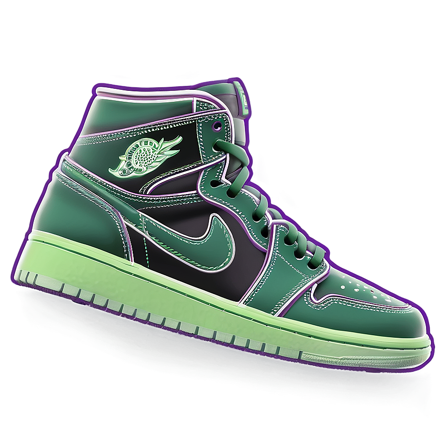 Air Jordan 1 Glow In The Dark Png Hkb18