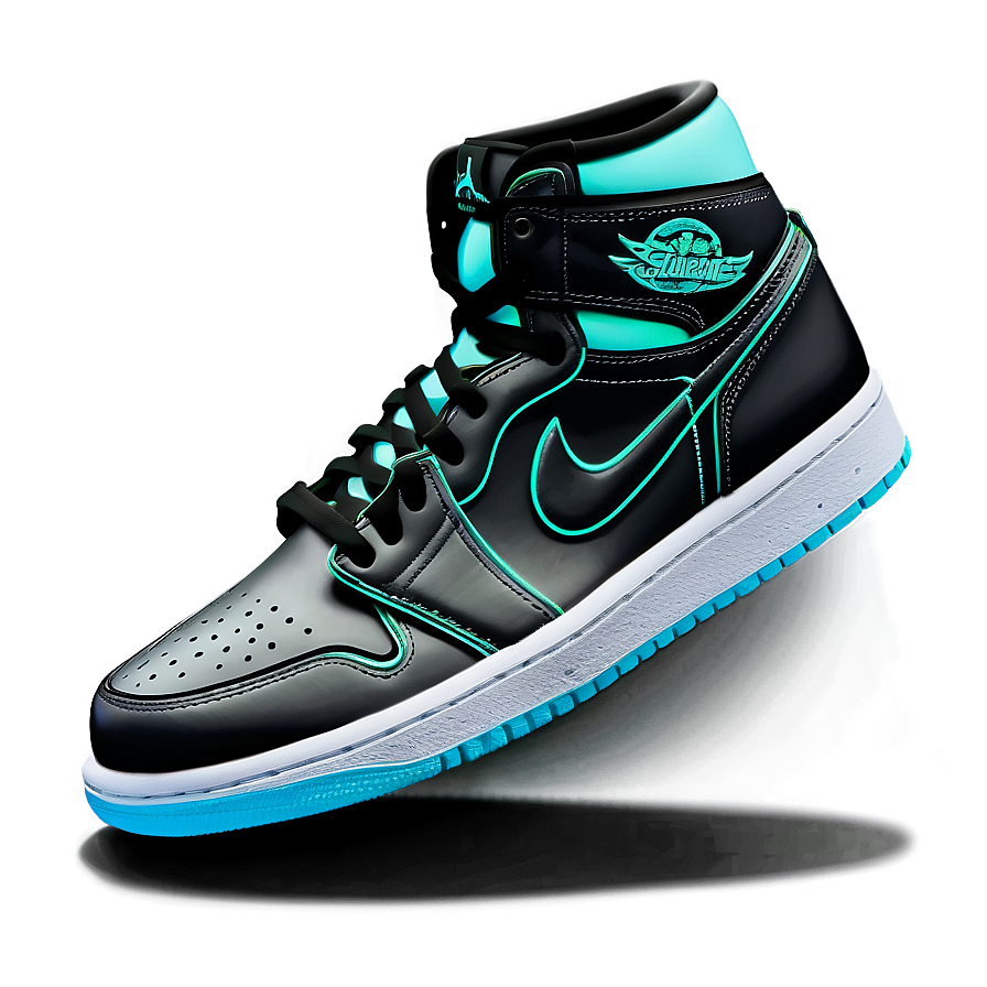 Air Jordan 1 Glow In The Dark Png Mdc