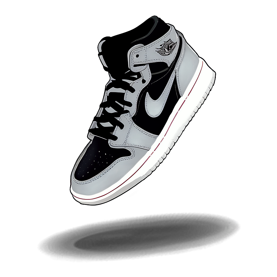 Air Jordan 1 Shadow Grey Png Fmb