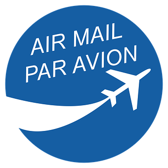 Air Mail Par Avion Sticker PNG with transparent background