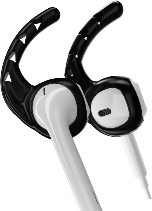 Earhoox For Earpods & Airpods Black - Airpods, HD Png Download PNG with transparent background