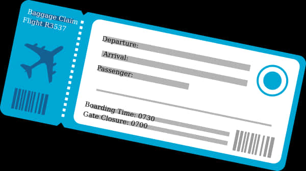 Airline Boarding Pass Template