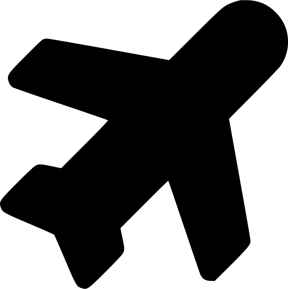 Airplane Silhouette Graphic PNG with transparent background