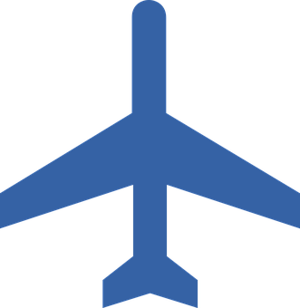 Airplane Silhouette Graphic PNG with transparent background
