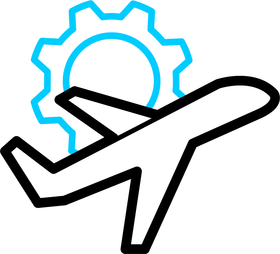 Airplane Travel Settings Icon