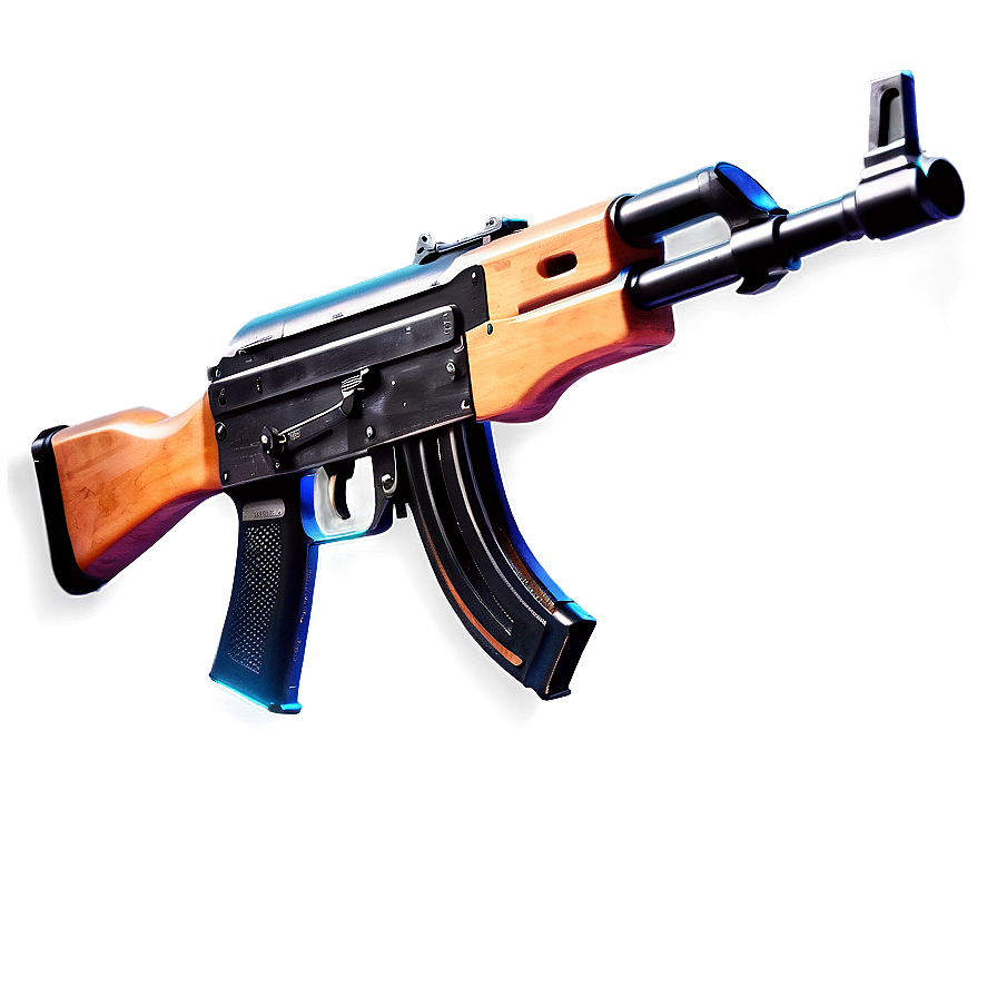 Ak 47 In Digital Art Png Ypf47