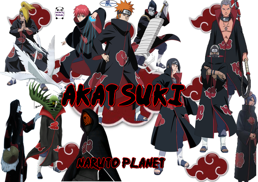 Akatsuki - Naruto Pillow PNG with transparent background