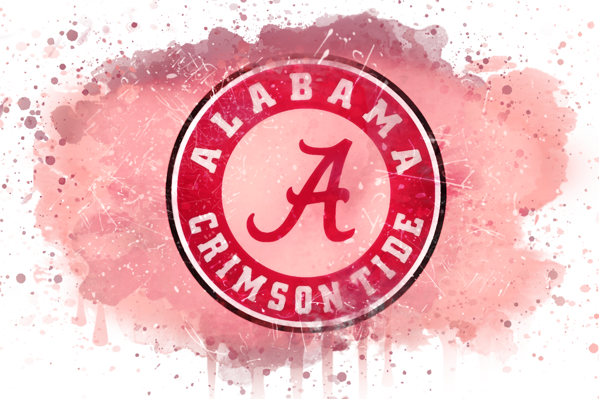 Alabama Crimson Tide Logo Artistic Background