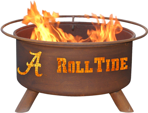 Alabama Fire Pit Roll Tide Logo