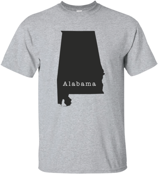 Alabama State Outline T Shirt