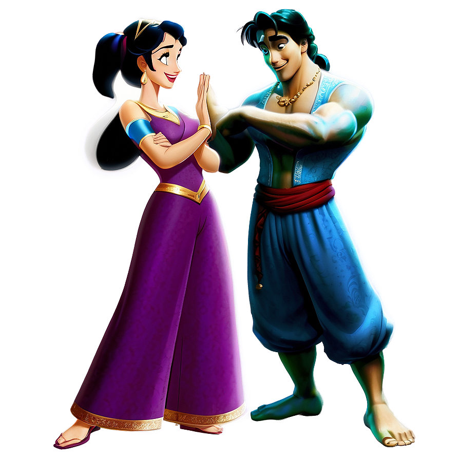 Aladdin and Jasmine PNG 4 PNG with transparent background