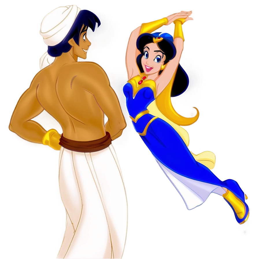 Aladdin and Jasmine PNG gmn82 PNG with transparent background