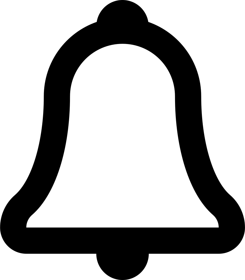 Alarm Bell Icon Black Silhouette