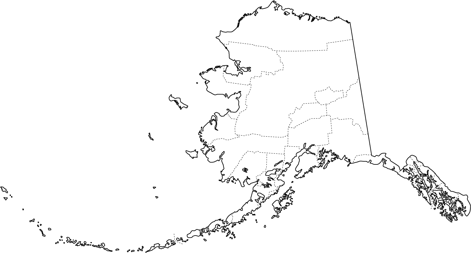 Alaska Outline Map