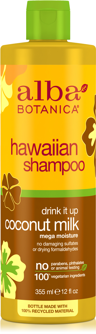 Alba Botanica Coconut Shampoo, HD Png Download PNG with transparent background