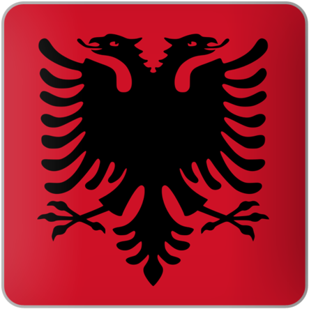 Albanian Flag Double Headed Eagle