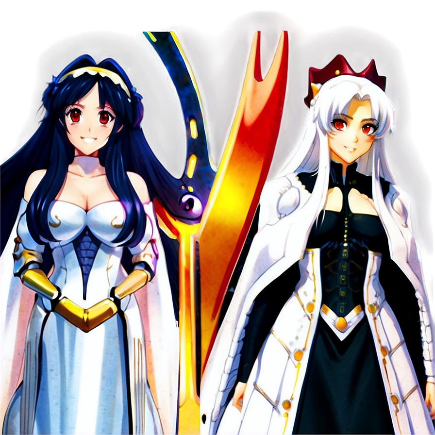 Albedo And Shalltear Png Win